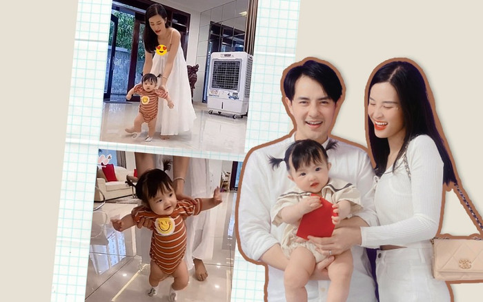 Đông Nhi bắt đầu tập đi cho 'thế lực nhí' Winnie, Ông Cao Thắng bỗng rầu rĩ điều này Ảnh 2