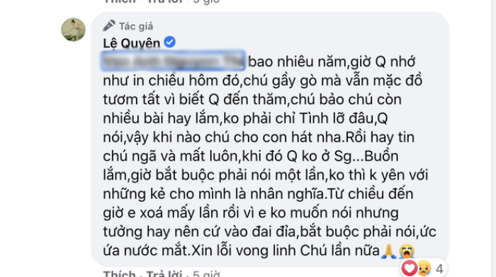 Đang yên đang lành bỗng bị tố vô ơn với 'cha đẻ' hit 'Tình lỡ', Lệ Quyên đáp trả đanh thép Ảnh 7