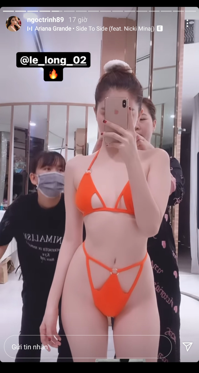 Ngọc Trinh tự đăng ảnh diện bikini tí hon, body không qua chỉnh sửa liệu còn 'nuột'? Ảnh 4