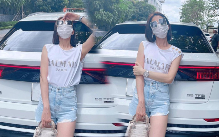 Thời trang mùa dịch bịt kín mít như Lệ Quyên khi xuống phố Ảnh 2