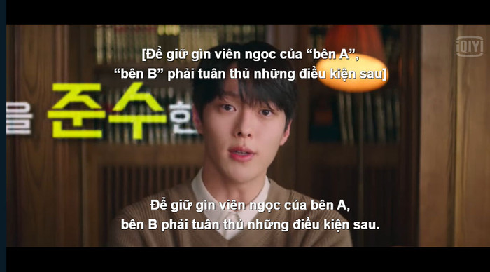 Trong đó có điều khoản cai thuốc, để anh hiểu cảm giác phải cai thịt gà của cô