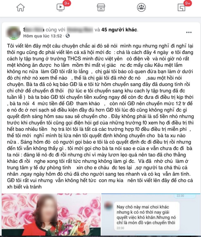 Nữ y tá ở Bắc Giang bị tố 'vòi' 12 triệu đồng mới cho người mắc Covid-19 đi điều trị Ảnh 2