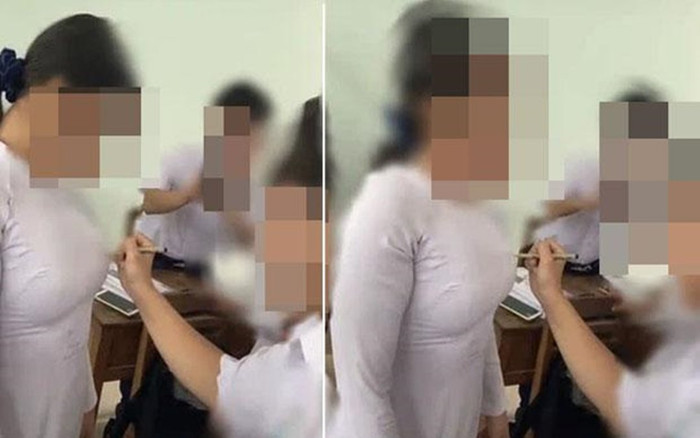 Nữ sinh bị chỉ trích vì để bạn học vô tư ký lưu bút ngay vị trí nhạy cảm Ảnh 2
