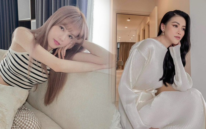 Ngày đầu giãn cách: Phương Khánh set studio tại gia, Thiều Bảo Trâm diện combo đồ ngủ xinh xắn Ảnh 2