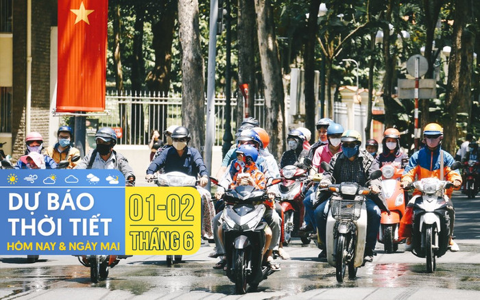 Dự báo thời tiết hôm nay và ngày mai 2/6: Hà Nội nắng nóng gay gắt, TPHCM có dông rải rác Ảnh 2