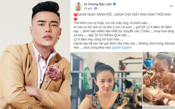 Lê Dương Bảo Lâm 'tổ chức game show dìm hàng vợ', dân mạng nhiệt tình hưởng ứng Ảnh 2