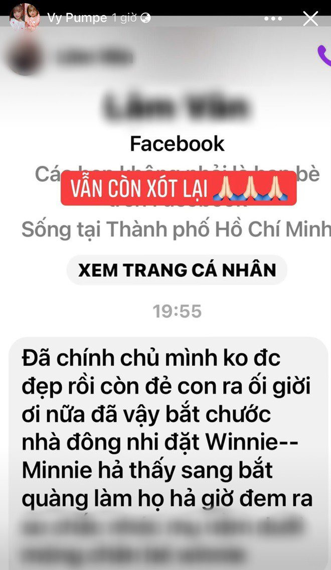 Mẹ của bé từng đăng đàn, công bố hẳn các thành phần vô văn hóa này lên trang cá nhân.
