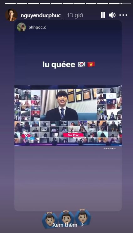 Xuất hiện tại chương trình thông qua hình thức livetrseam trực tuyến, Đức Phúc đã khiến khán giả phấn khích khi lựa chọn cover On The Ground của Rosé.