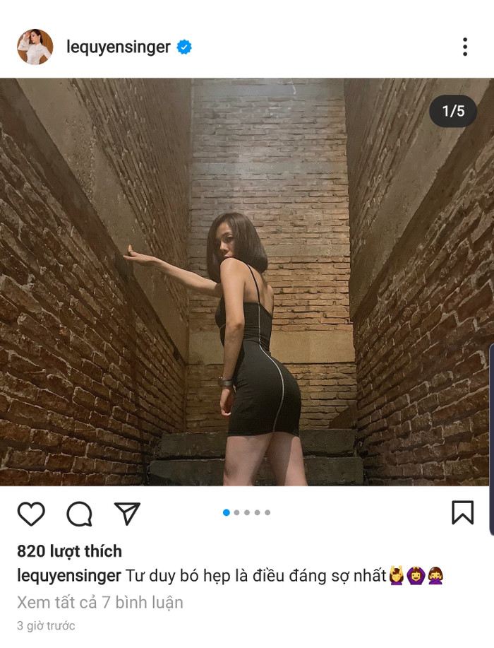 Lệ Quyên cùng loạt ảnh siêu gợi cảm mới của cô, đi kèm là một caption so deep: 'Tư duy bó hẹp là điều đáng sợ nhất'.