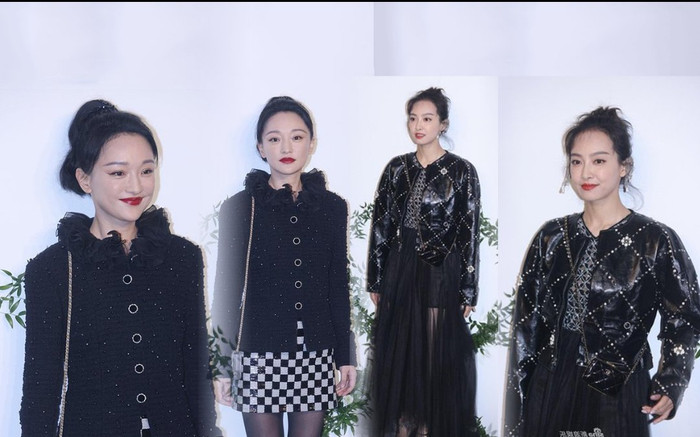 Châu Tấn lộ da nhăn nheo, Tống Thiến phá dáng hàng hiệu trong loạt ảnh thật tại tiệc thời trang Ảnh 2