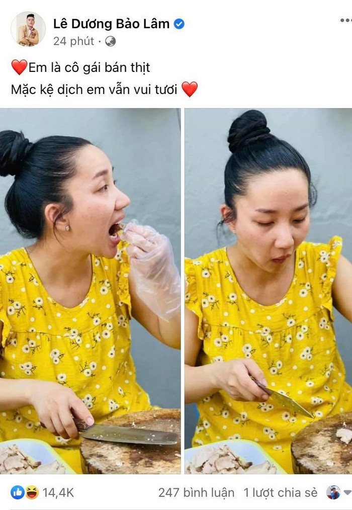 Diễn viên Lê Dương Bảo Lâm cũng tham gia dìm hàng.