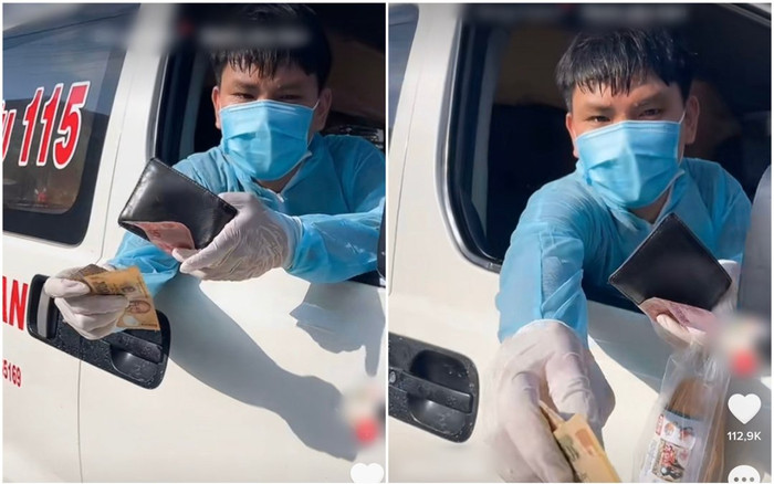 Thấy xe cấp cứu chạy đến, chủ quán bánh mỳ giật mình nhưng sau đó lại có hành động khiến tất cả ấm lòng Ảnh 2