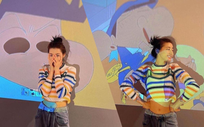 Hiếm hoi diện áo khoe eo thon, Địch Lệ Nhiệt Ba khiến các fans nháo nhào Ảnh 2