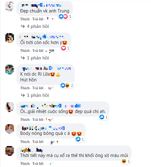 Nhiều bình luận khen ngợi tới sắc vóc đáng ngưỡng mộ của bạn gái Chí Trung.