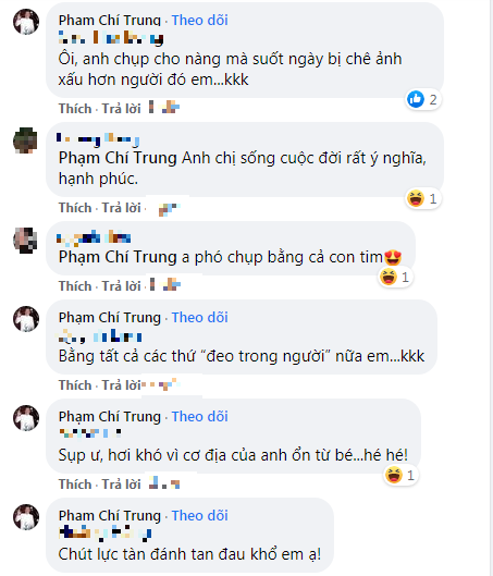 Anh còn nhiệt tình phản hồi những bình luận của khán giả.