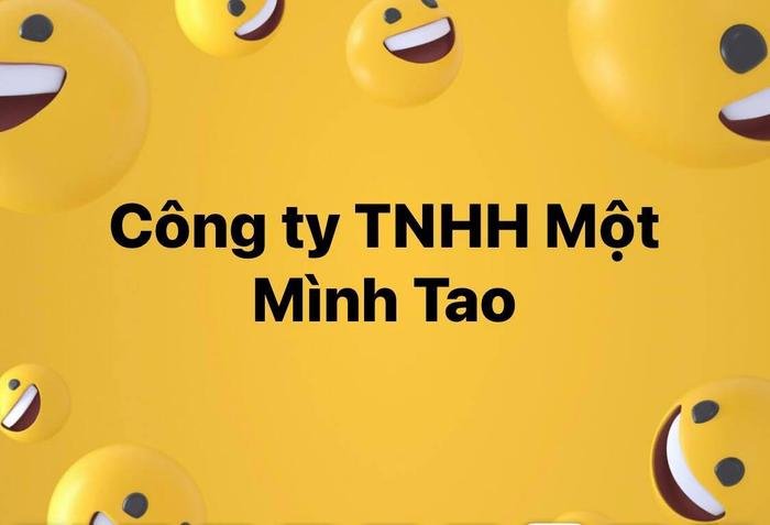 Một doanh nghiệp đăng ký thành lập với tên gọi 'Công ty trách nhiệm hữu hạn Một Mình Tao'? Ảnh 1