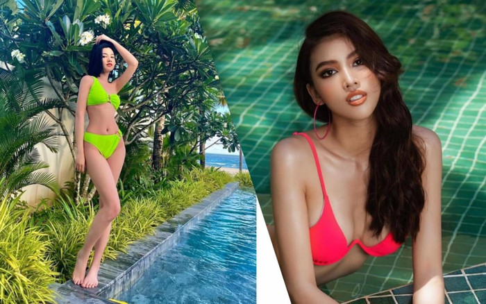 Tình trẻ chồng cũ Lệ Quyên, Á hậu Ngọc Thảo diện bikini gợi cảm 'thả thính' fans Ảnh 2