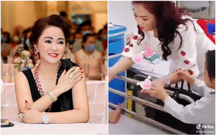 Khoảnh khắc bệnh nhi vô tư nghịch kim cương trên tay bà Phương Hằng khiến nhiều người thích thú Ảnh 2