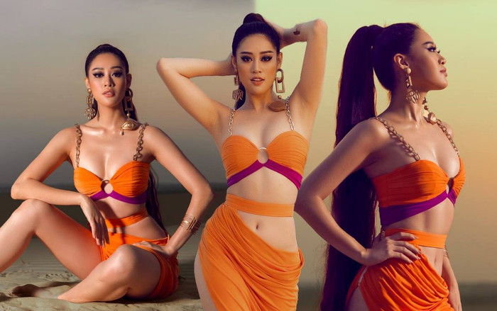 Ăn mừng fanpage đạt 2 triệu người theo dõi, Hoa hậu Khánh Vân đãi fan Miss Universe với bộ ảnh 'nóng hổi' Ảnh 2
