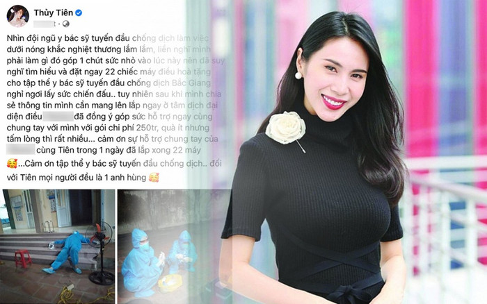 Tạm gác ồn ào chuyển nhầm 30 triệu, Thủy Tiên tiếp sức Bắc Giang chống dịch COVID-19 với 22 máy điều hòa Ảnh 2