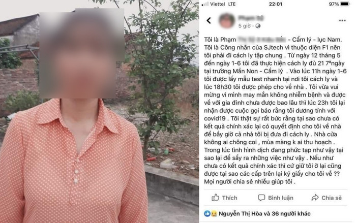 Nữ công nhân cách ly trở về nhà mới nhận được kết quả dương tính, chủ tịch huyện phải giải trình Ảnh 2
