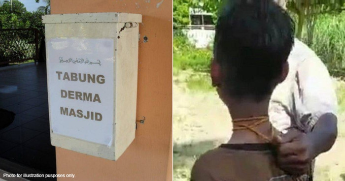 Cậu bé trộm tiền ở thùng từ thiện để mua thức ăn cho mình và cho cha đang bị bệnh ở nhà.