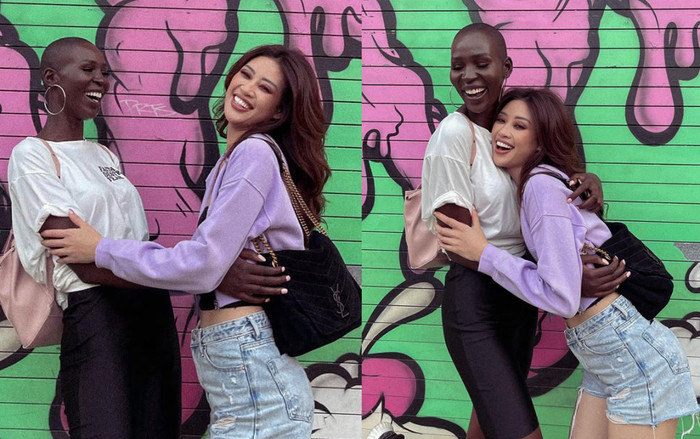 Khánh Vân vỡ òa cảm xúc khi gặp lại Hoa hậu Canada: Kỉ niệm nhóm nhạc áo thun lạnh 120 ngàn ùa về Ảnh 2