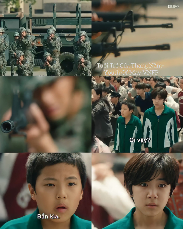 Hai đứa trẻ Myung Soo và Jung Tae vô tình rơi vào làn đạn của quân đội