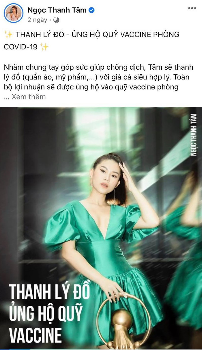 Chia sẻ từ Facebook Ngọc Thanh Tâm.