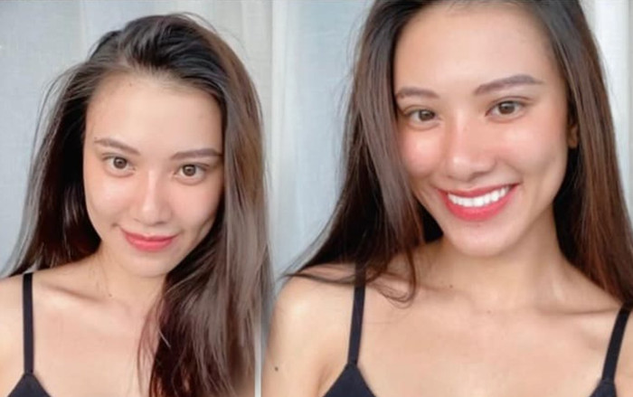 Á hậu Kim Duyên mặt mộc siêu xinh, má lúm đồng tiền chính là 'tâm điểm vũ trụ' hút chú ý Ảnh 2