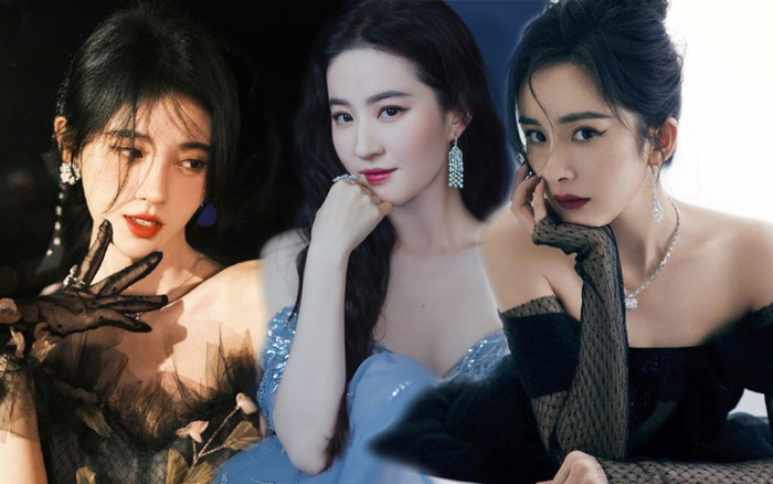 Thảm đỏ Thập Quang thịnh điển: Dương Mịch hóa thiên nga đen, Lưu Diệc Phi trở lại phong cách quen thuộc Ảnh 2