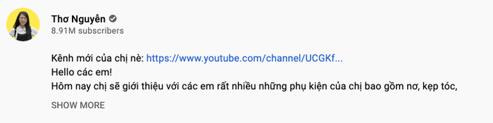 Thơ Nguyễn lập thêm kênh YouTube, đổi nghệ danh dù mới ngày nào từng khóc lóc xin giải nghệ Ảnh 4