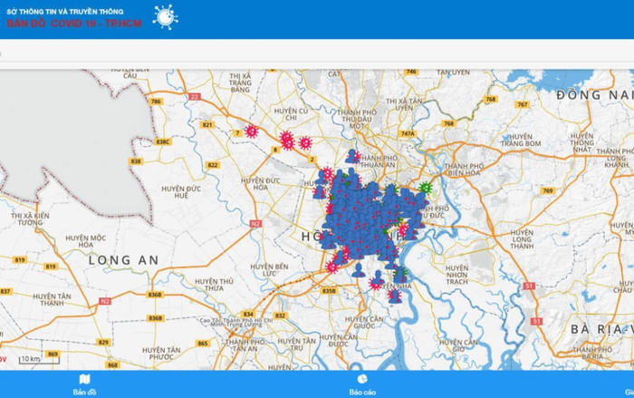Người dân TP.HCM đã có thể xem trực tuyến bản đồ tình hình dịch COVID-19 từ hôm nay Ảnh 2