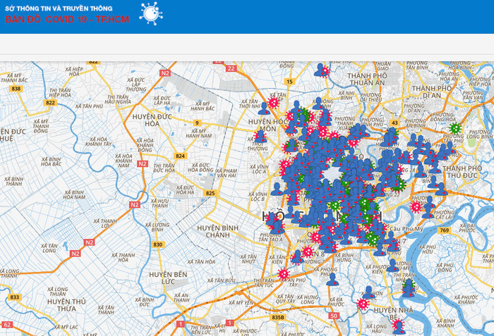Người dân TP.HCM đã có thể xem trực tuyến bản đồ tình hình dịch COVID-19 từ hôm nay Ảnh 2