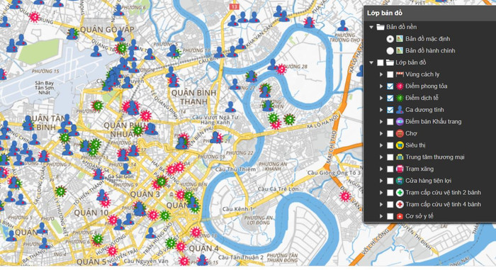 Người dân TP.HCM đã có thể xem trực tuyến bản đồ tình hình dịch COVID-19 từ hôm nay Ảnh 3