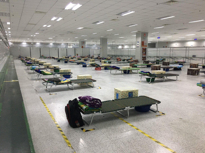 Chỗ ở cho công nhân được bố trí trong công ty AAC.