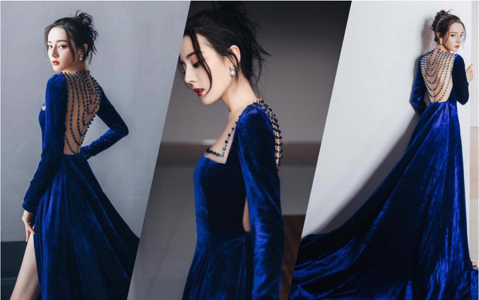 Địch Lệ Nhiệt Ba diện váy vô tình khoe khéo tấm lưng trần thơ mộng Ảnh 2