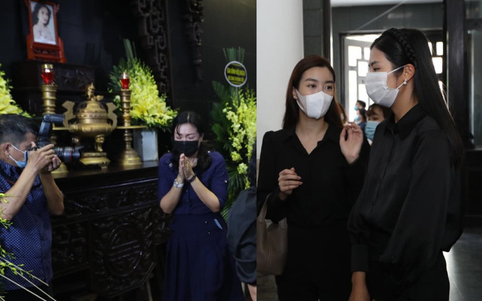 Đỗ Mỹ Linh, Ngọc Hân nén lòng trong tang lễ Hoa hậu Thu Thủy: Ai nấy đều nghẹn ngào, thương xót Ảnh 2