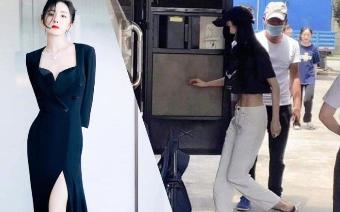 Diện áo croptop, vòng eo nhỏ xíu của Dương Mịch khiến trợ lý nhìn dán mắt không rời Ảnh 2