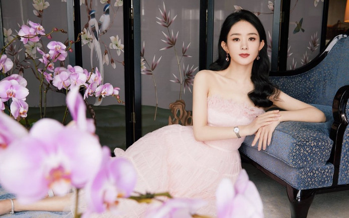 Triệu Lệ Dĩnh thanh tao trong váy hồng thướt tha, xinh đẹp bất chấp camera thường Ảnh 2