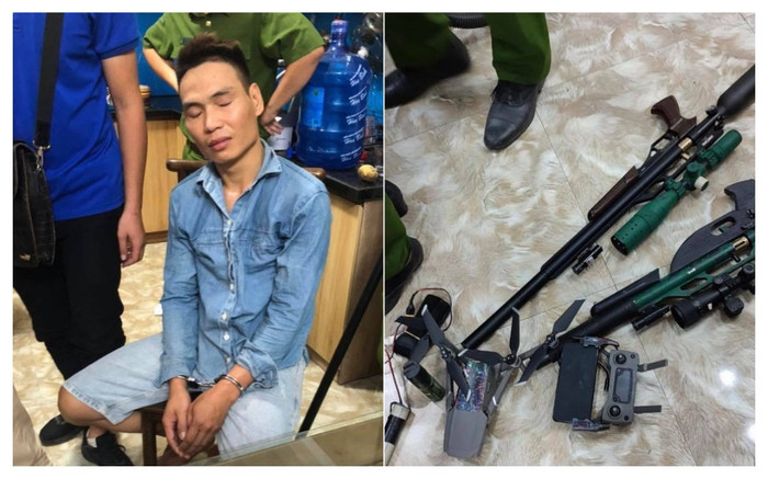 Hà Nội: Bắt giữ cặp vợ chồng mua bán tàng trữ trái phép chất ma tuý, thu giữ nhiều súng, đạn trong nhà Ảnh 2