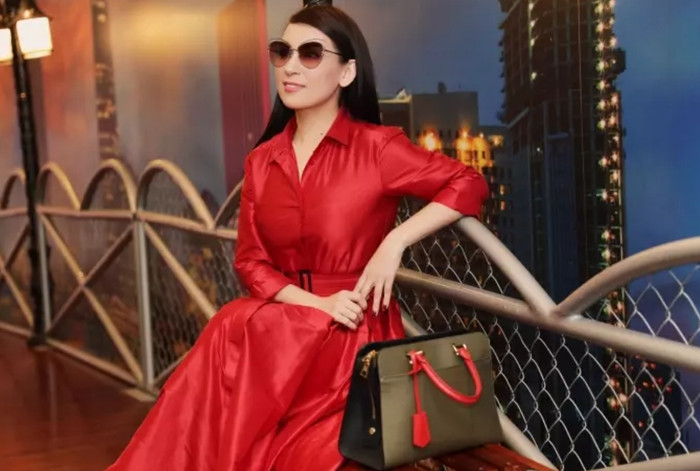 Bộ váy đỏ có giá hơn 20 triệu đồng, còn chiếc túi là tầm 60 triệu đồng.