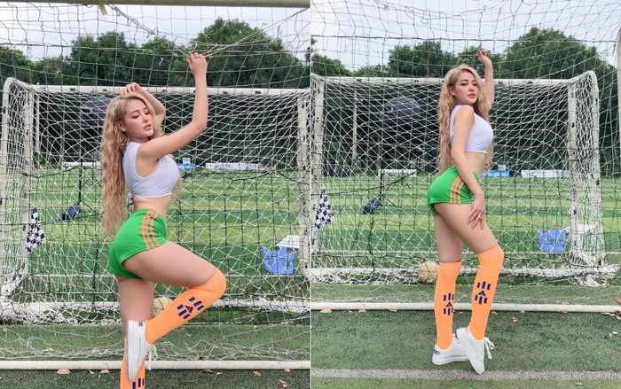 Ngân 98 hóa thân thành gái Brazil, cổ vũ tuyển Việt Nam trước giờ G Ảnh 2