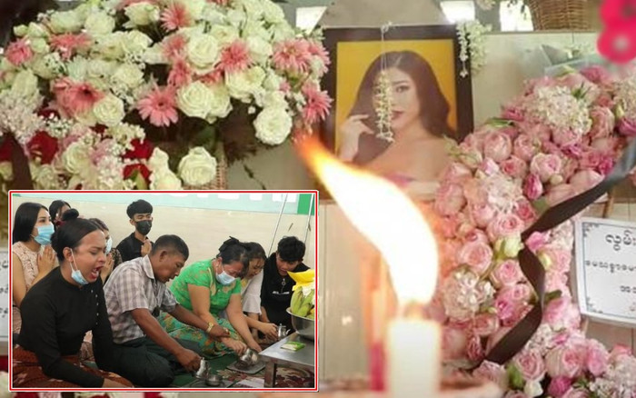 Cả gia đình khóc nghẹn, hơn 60.000 người dõi theo tang lễ Hoa hậu Chuyển giới Myanmar Ảnh 2