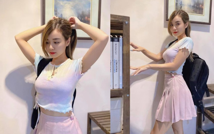 Cindy Lư hóa thân thành 'cô nữ sinh' váy hồng, Đạt G liền căn dặn: 'Nhớ ăn cơm rồi làm bài tập nhé' Ảnh 2