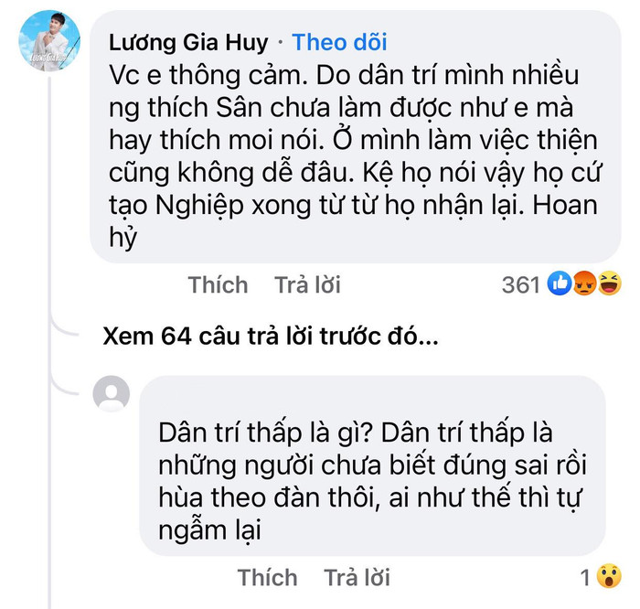 Lương Gia Huy bênh vực vợ chồng Thuỷ Tiên, chê dân trí thấp Ảnh 2