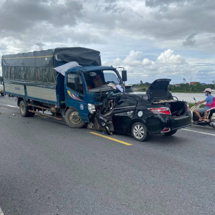 Hiện trường xảy ra vụ tai nạn.