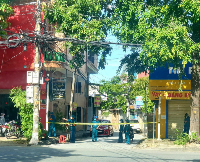 Khu vực phường Hà Huy Tập hiện đã bị phong tỏa