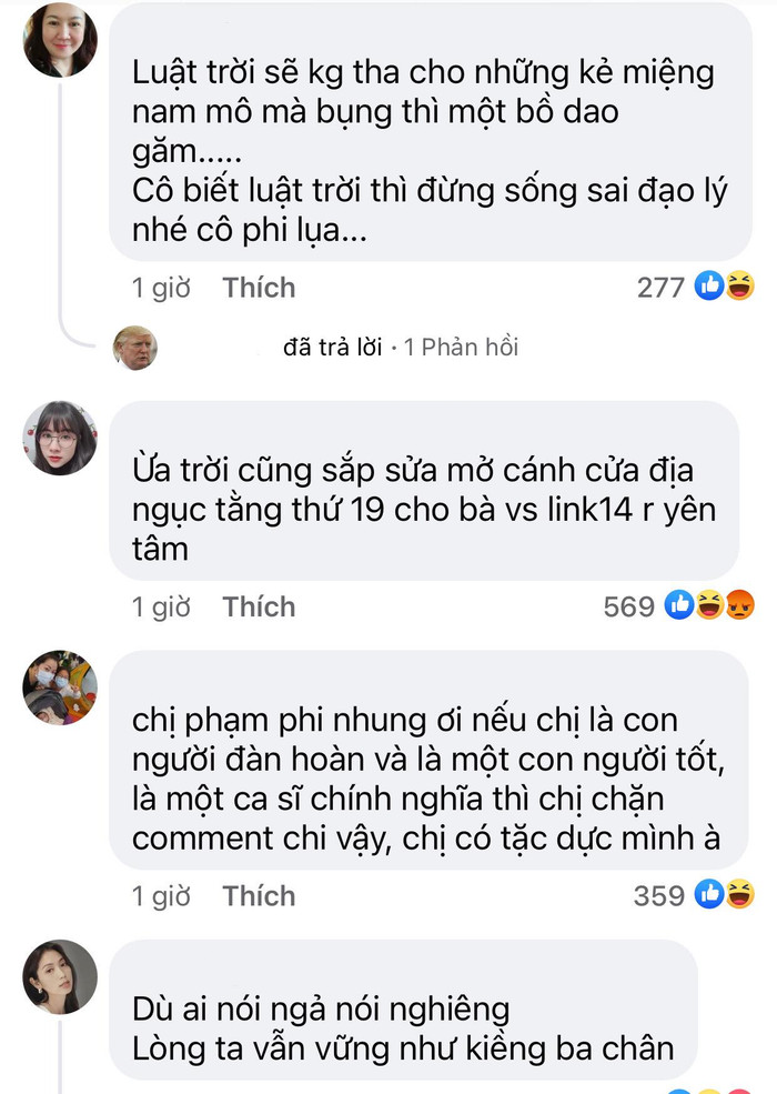 Phi Nhung đăng status ẩn ý 'luật trời', dân mạng nhanh chóng để bình luận 'căng đét' Ảnh 3