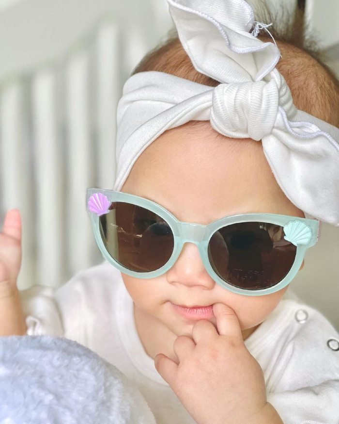 Cô nhóc được nhận xét rất có tố chất người mẫu nhí.